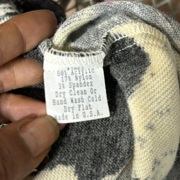 Andria Lieu Black Gray Abstract Print Scoop Neck Sleeveless Tank Top Size Large - Picture 7 of 8